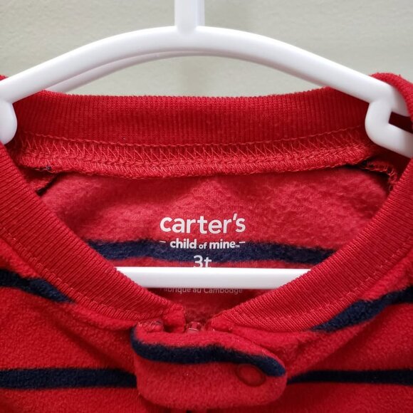 Boys Size 3T Bundle of 4 Warm Winter Fleece Sleepers - Picture 3 of 7